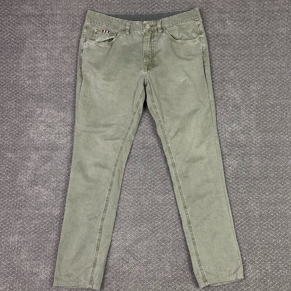 Napapijri Pants Men's 32 x 29 Olive Green Chino Hiking